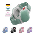 Alpine Muffy Baby Comfort - Gehörschutz für Babys & Kleinkinder - Getestet in Deutschland - Einzigartiges Kopfband für Sicheren & Bequemen Sitz - Verstellbar <5 Jahren - Kopfhörer Lärmschutz, Grün