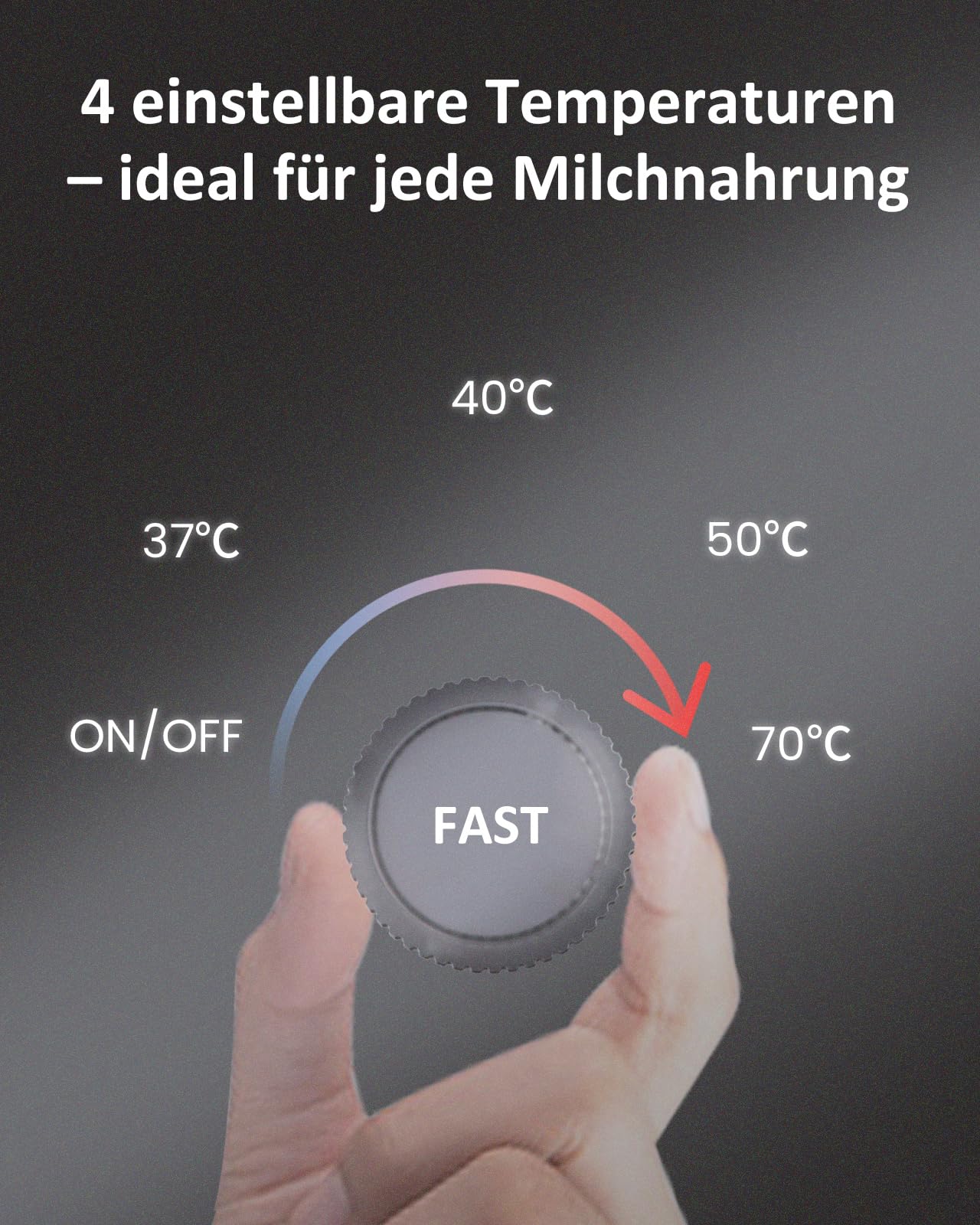 Flaschenzubereiter für Babys,Flaschenwärmer Baby,Instant Warmer,Wasserspender für Sofortige Herstellung von Formelflaschen,4 Temperaturen 72H Smart Thermostat, Heißwasserspender, Schwarz